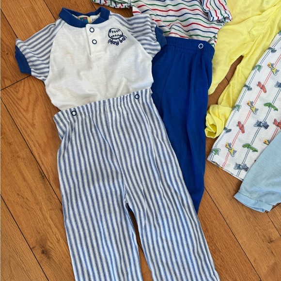 6 pc Vintage 1980’s 2pc snap Pajama sets size 2t - Picture 2 of 7
